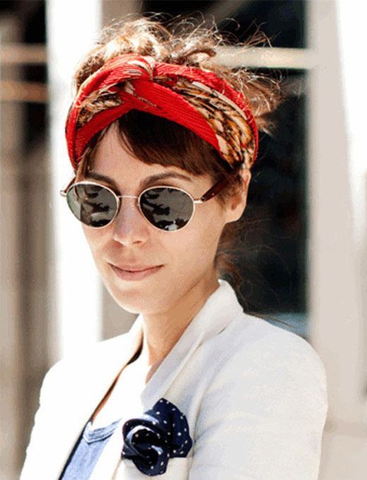 Acconciatura capelli cortissimi con bandana