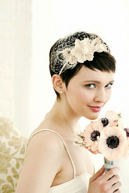 Acconciatura sposa capelli cortissimi