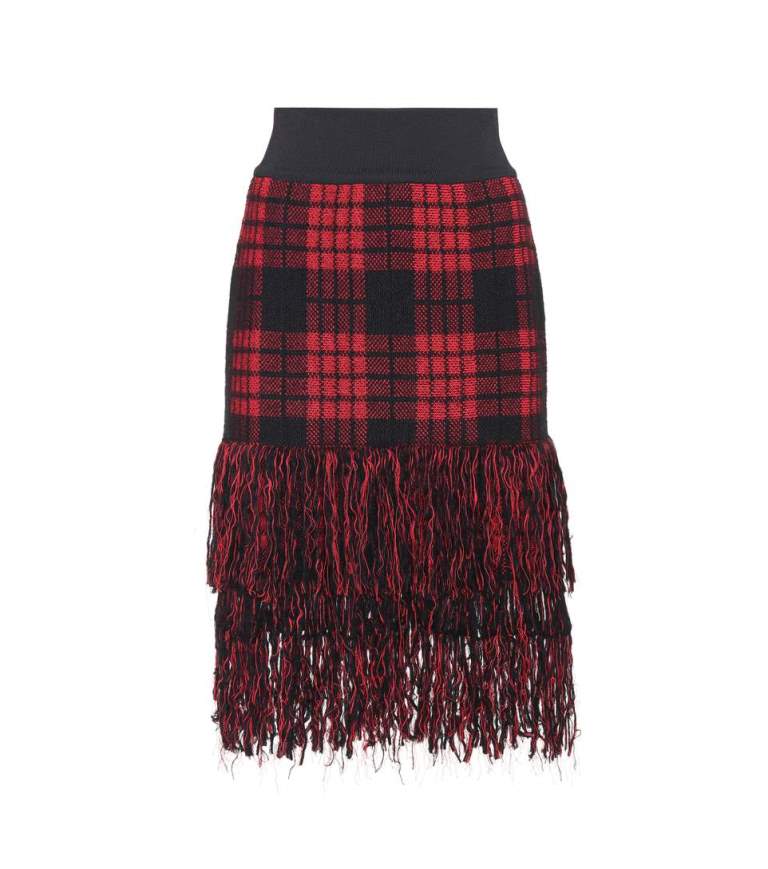 Balmain gonna tartan