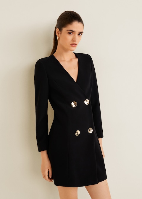 Blazer dress nero Mango elegante a 49,99 euro