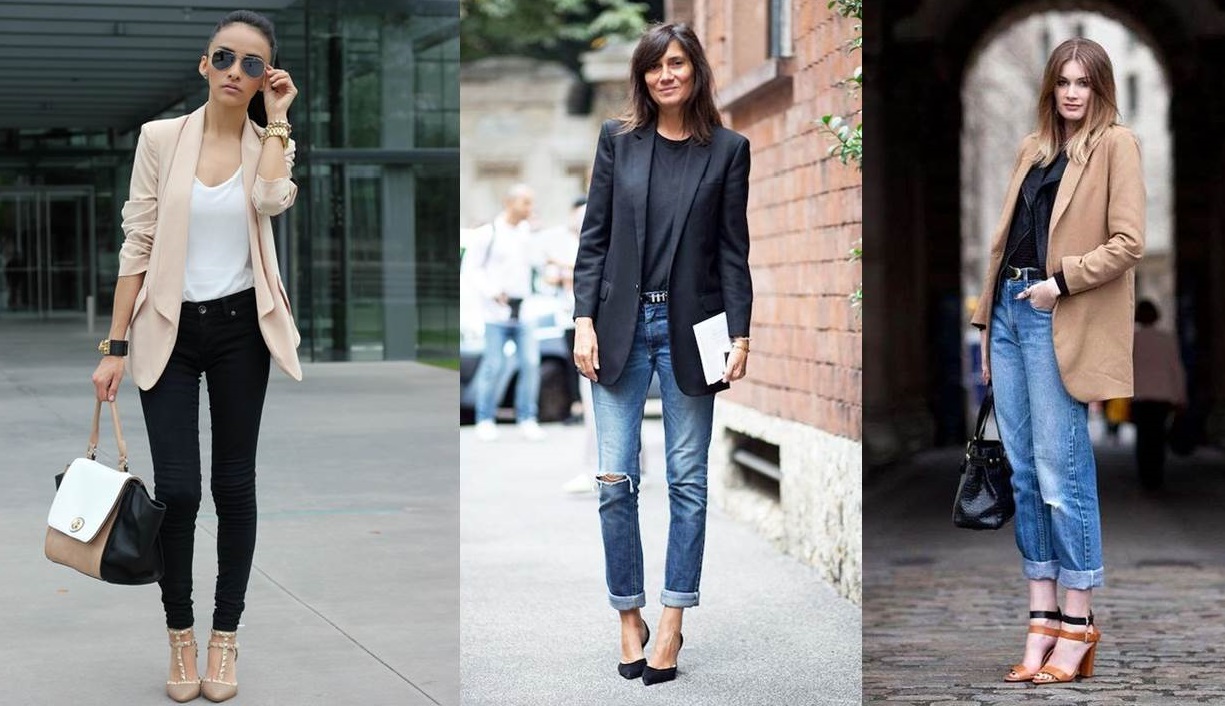 Blazer e jeans