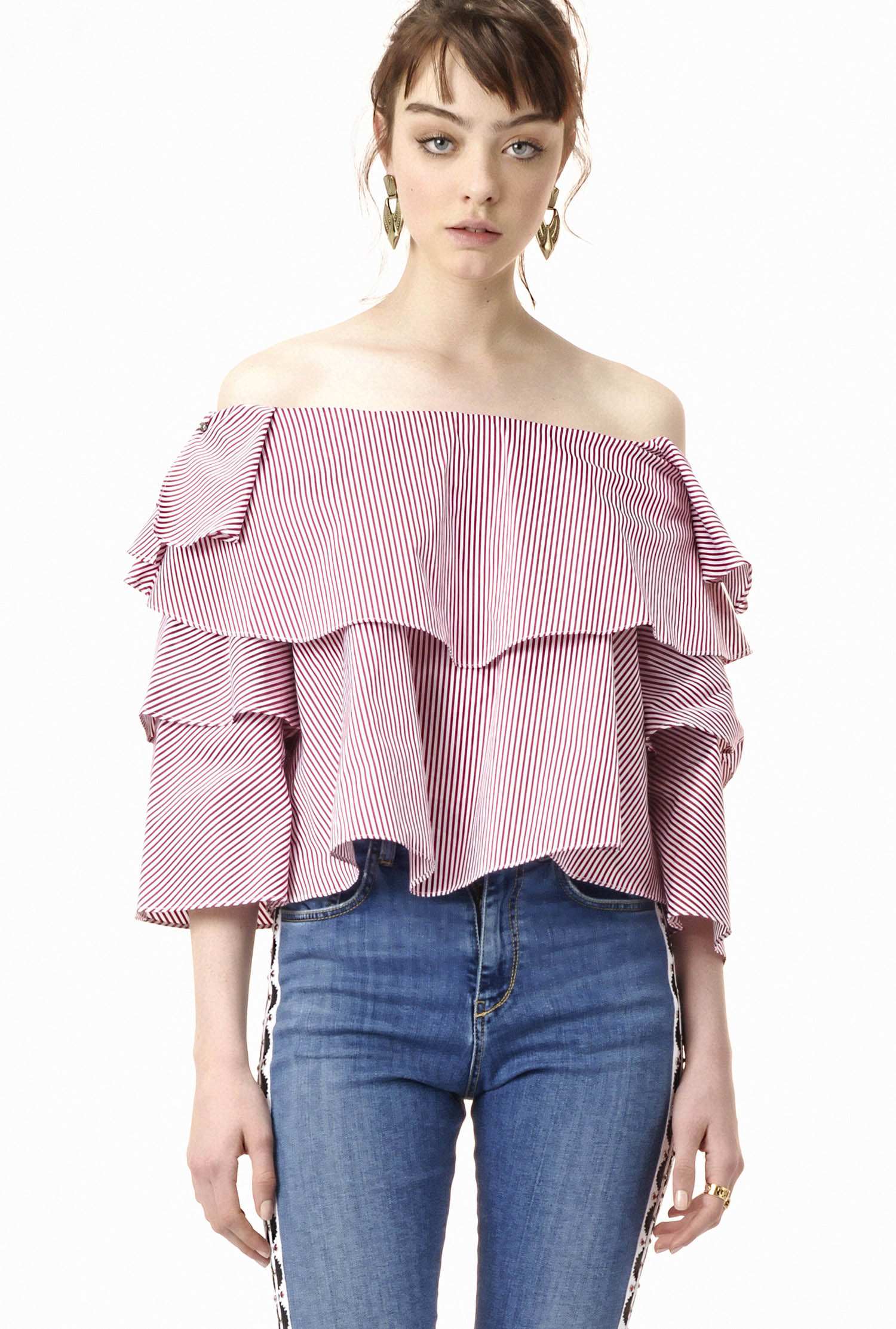 Blusa a spalle scoperte Pinko