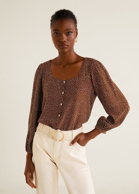 Blusa con maniche a palloncino Mango a 29,99 euro