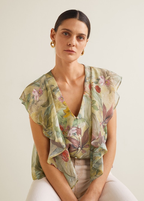 Blusa con stampa a fiori Mango a 35,99 euro