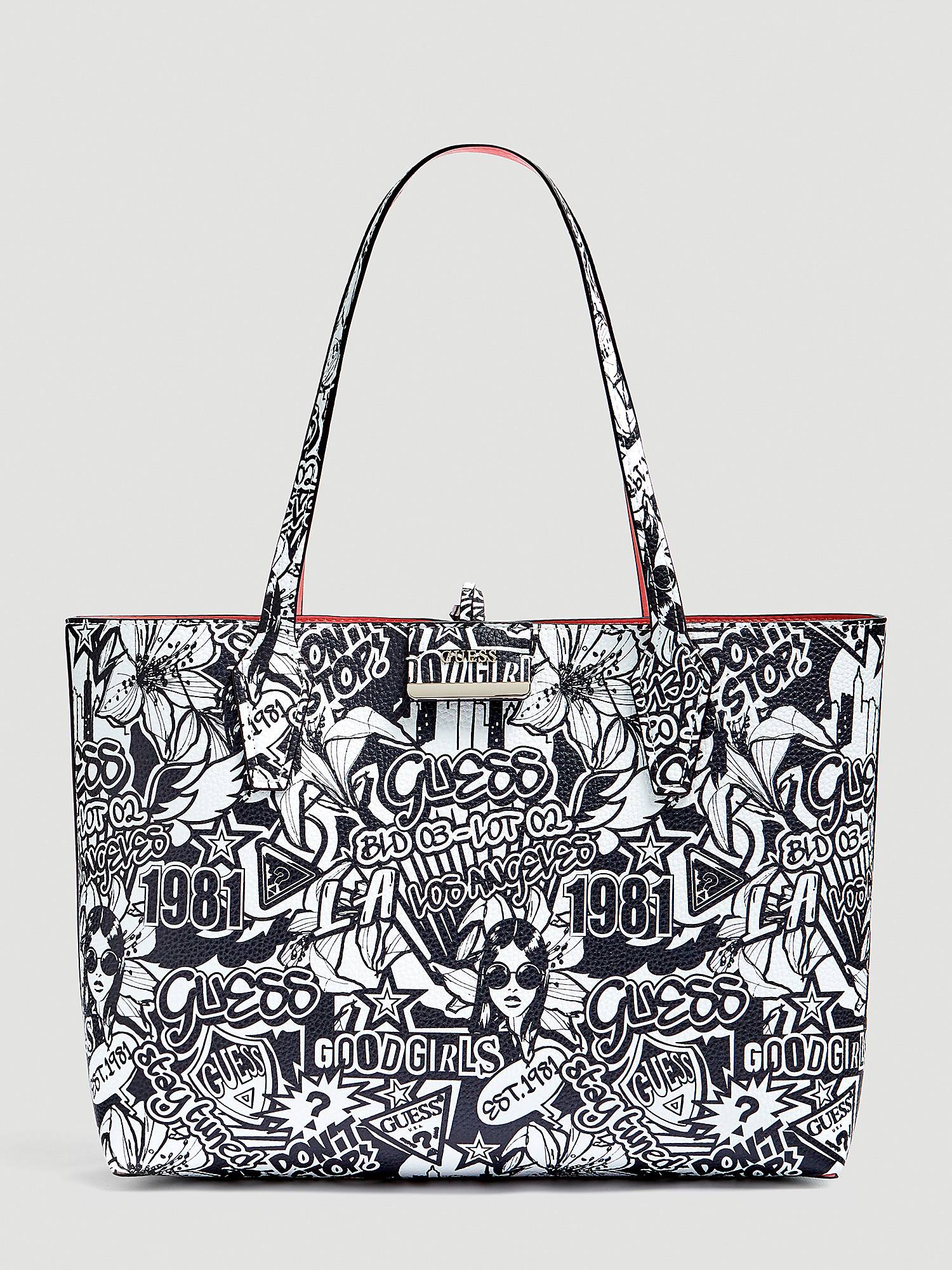 Borsa a spalla Guess con stampa fumetto a 129 euro