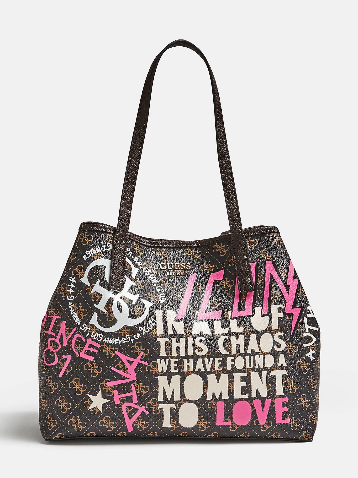 Borsa a spalla stampata Guess a 125 euro