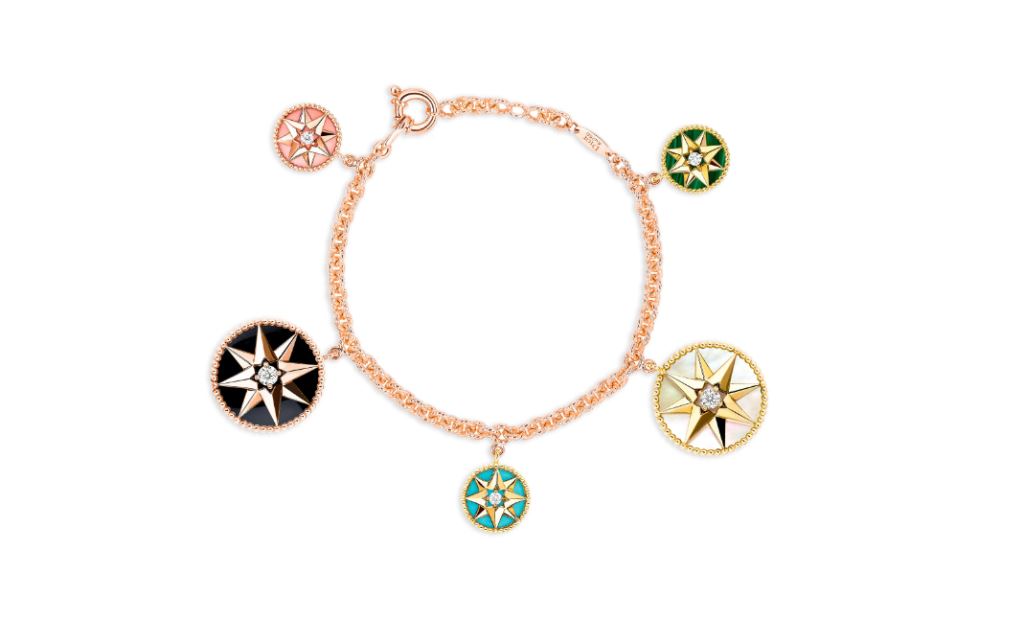 Bracciale Dior in oro giallo con diamanti
