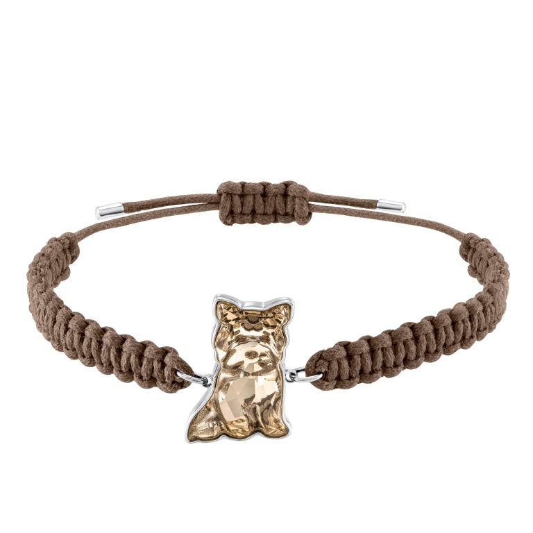 Bracciale con pendente cane Swarovski