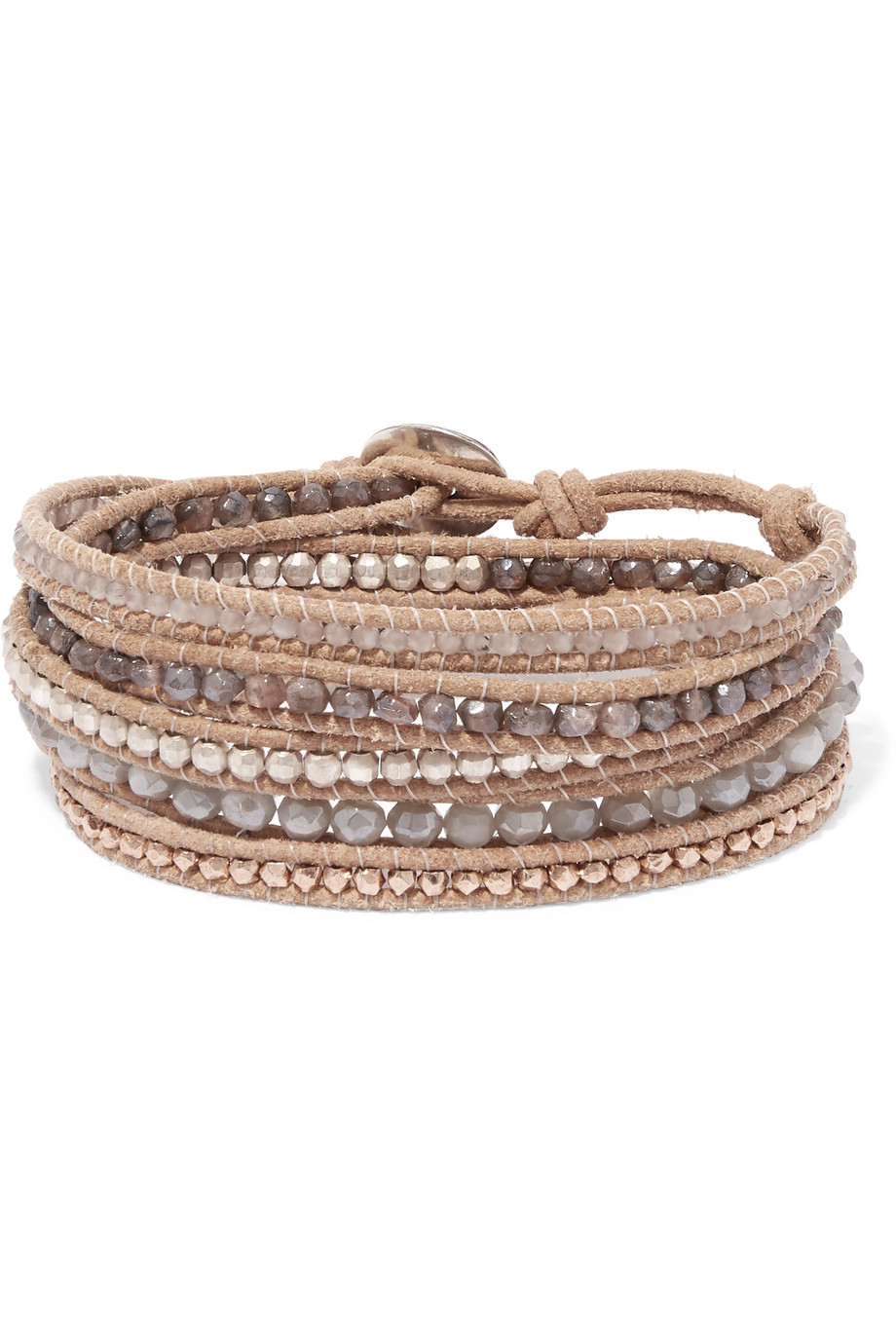 Bracciale etnico in oro rosa con perline Chan Luu