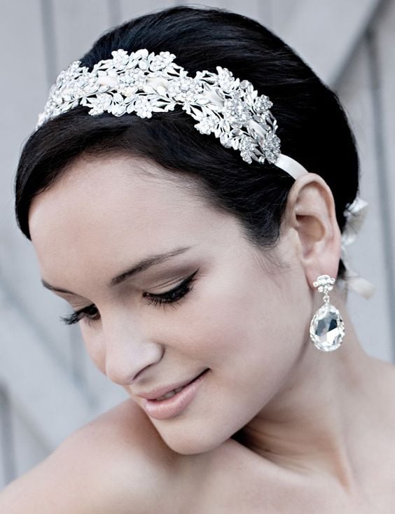 Capelli sposa cerchietto