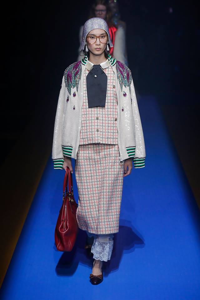 Capi vintage sulla passerella di Gucci moda estate 2018