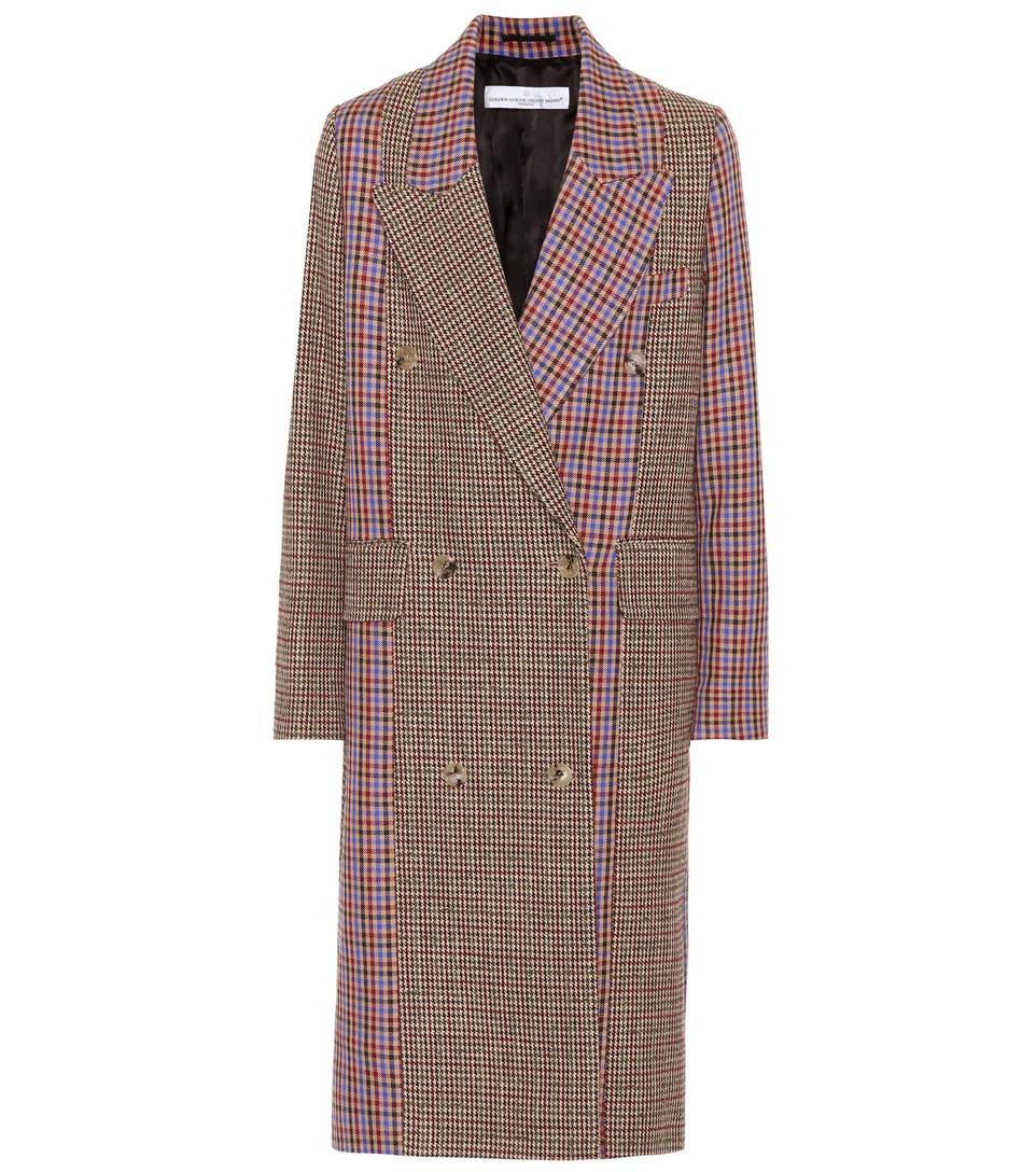 Cappotto a quadri colorato Golden Goose tendenze inverno 2018