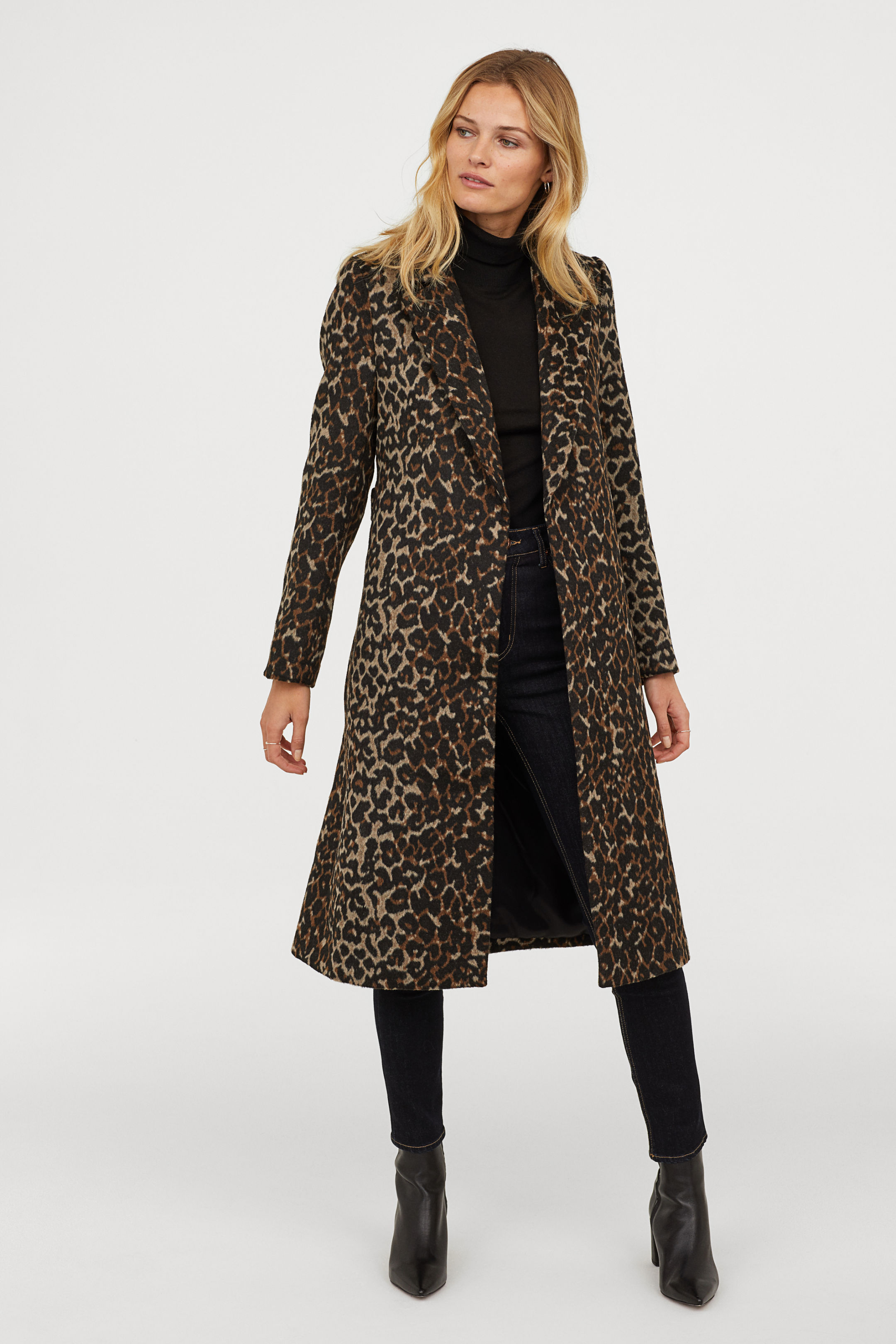 Cappotto animalier in lana H&M tendenze inverno 2018 2019