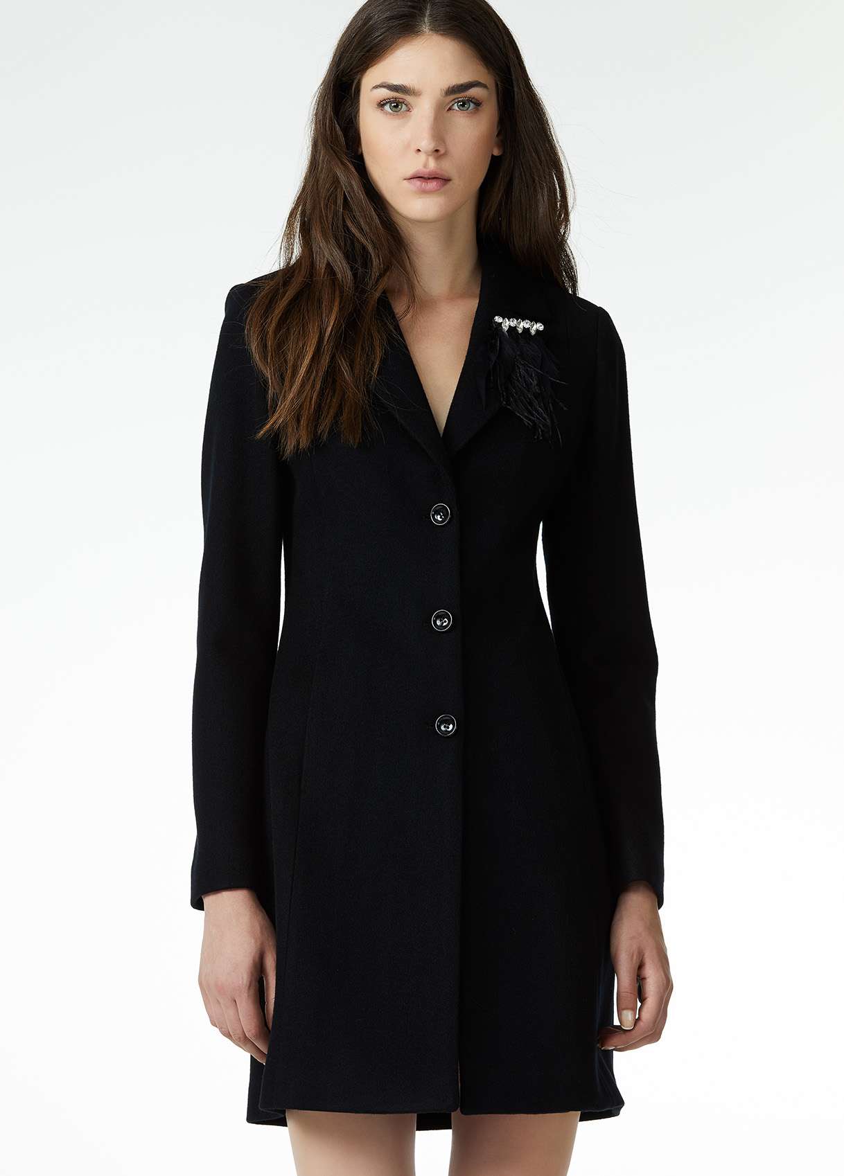 Cappotto nero Liu Jo a 219 euro cappotti eleganti inverno 2019