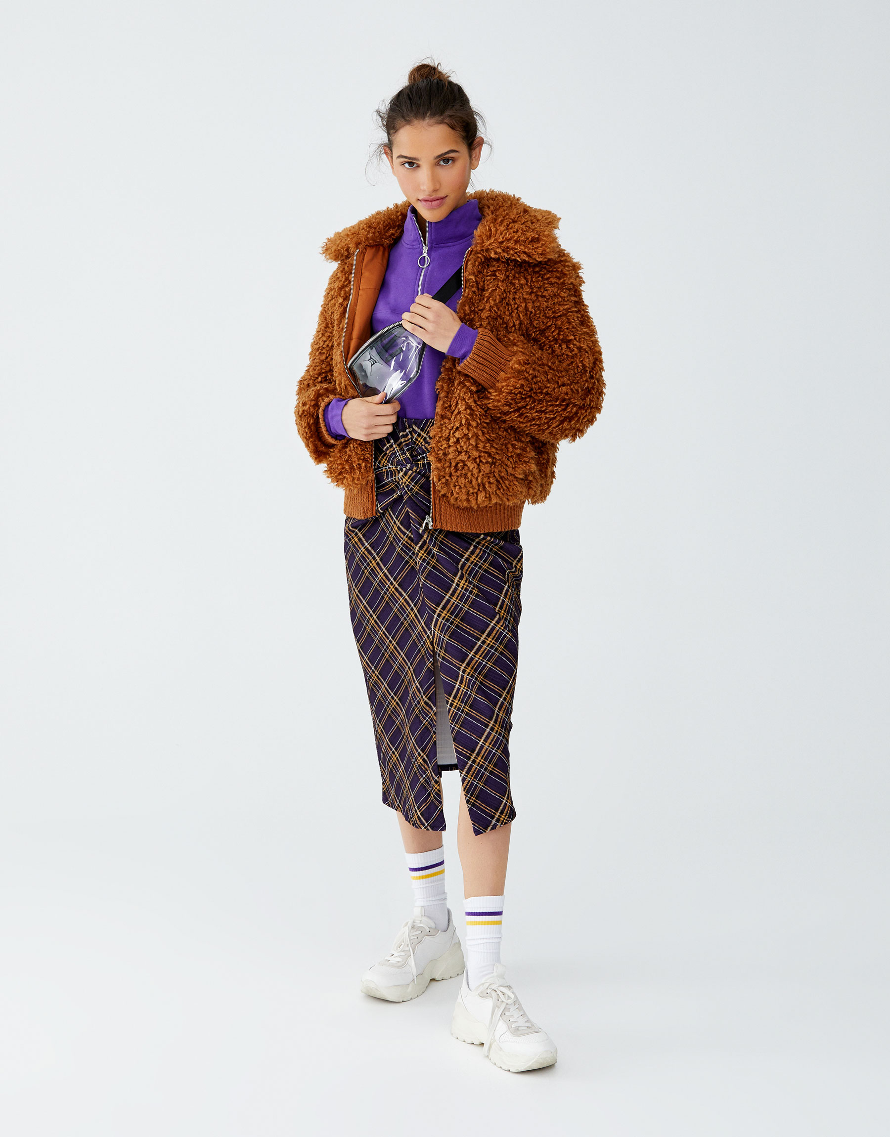 Cappotto teddy bear coat corto Pull and Bear