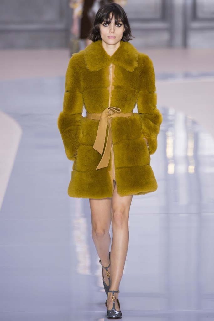 Chloé collezione autunno inverno 2017 2018  pelliccia