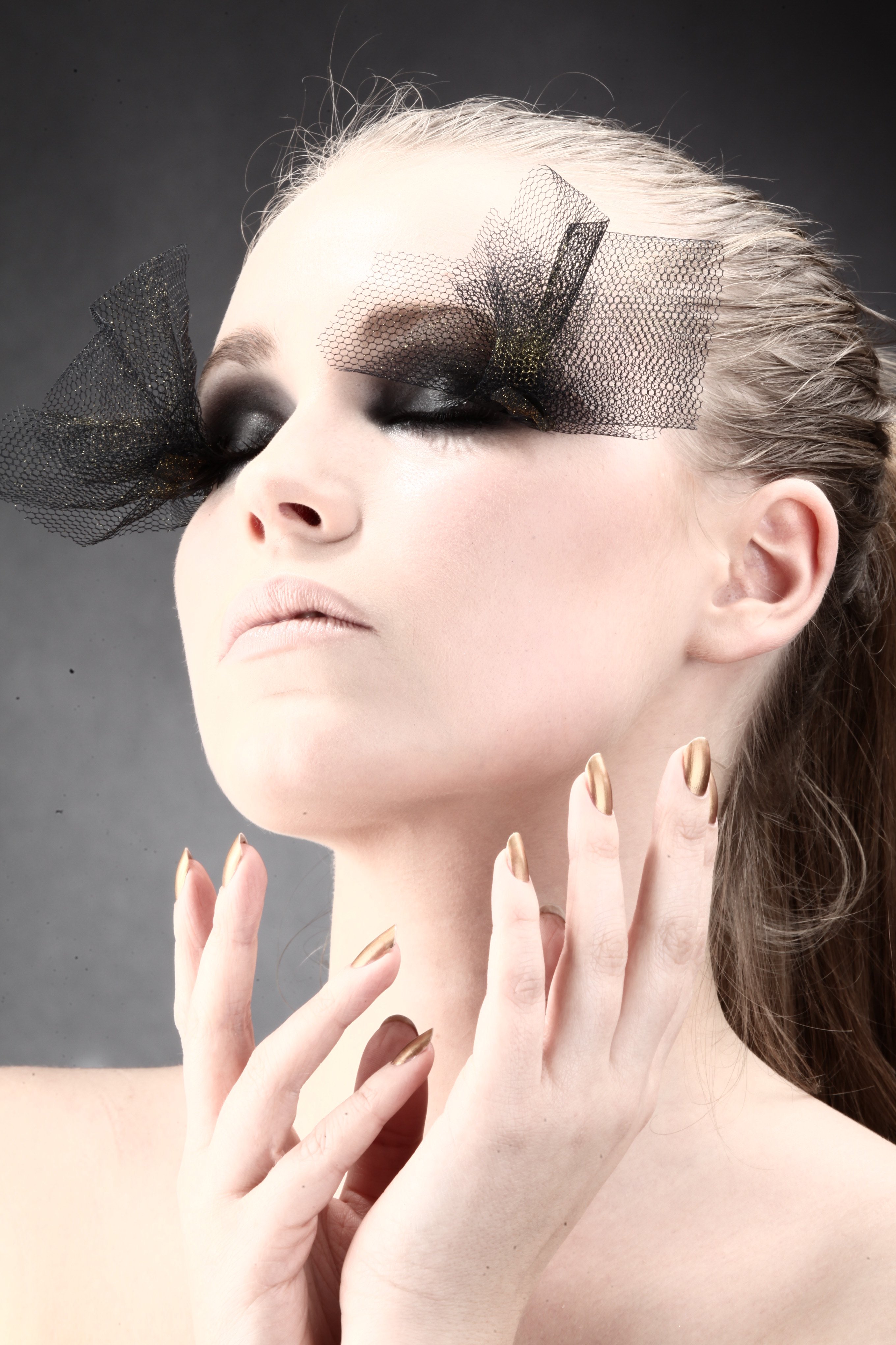 Ciglia finte tulle trucco occhi carnevale