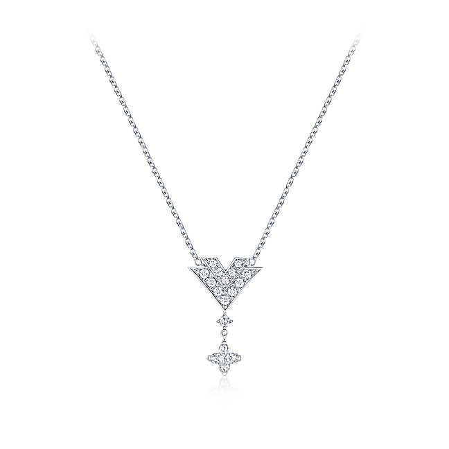 Collana in oro bianco con diamanti Louis Vuitton