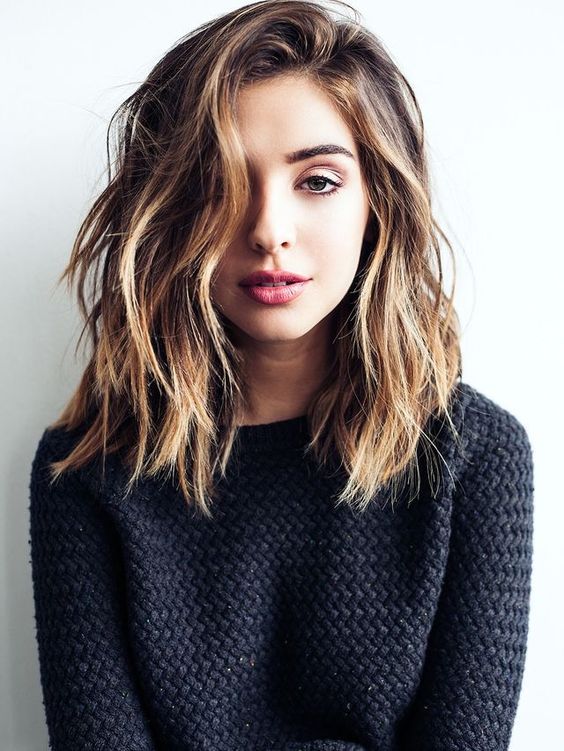 Collarbone cut scalato tagli capelli medi 2018