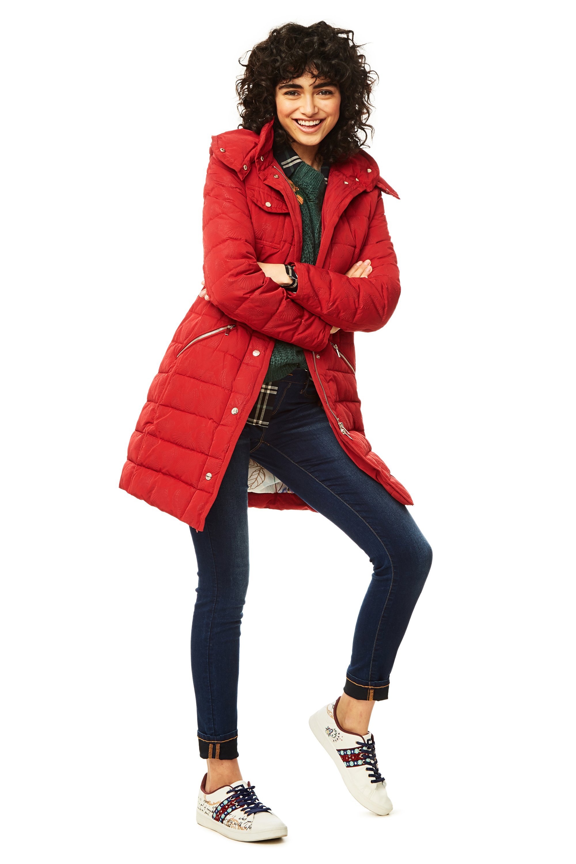 Collezione Desigual Autunno Inverno 2017 2018 piumino lungo