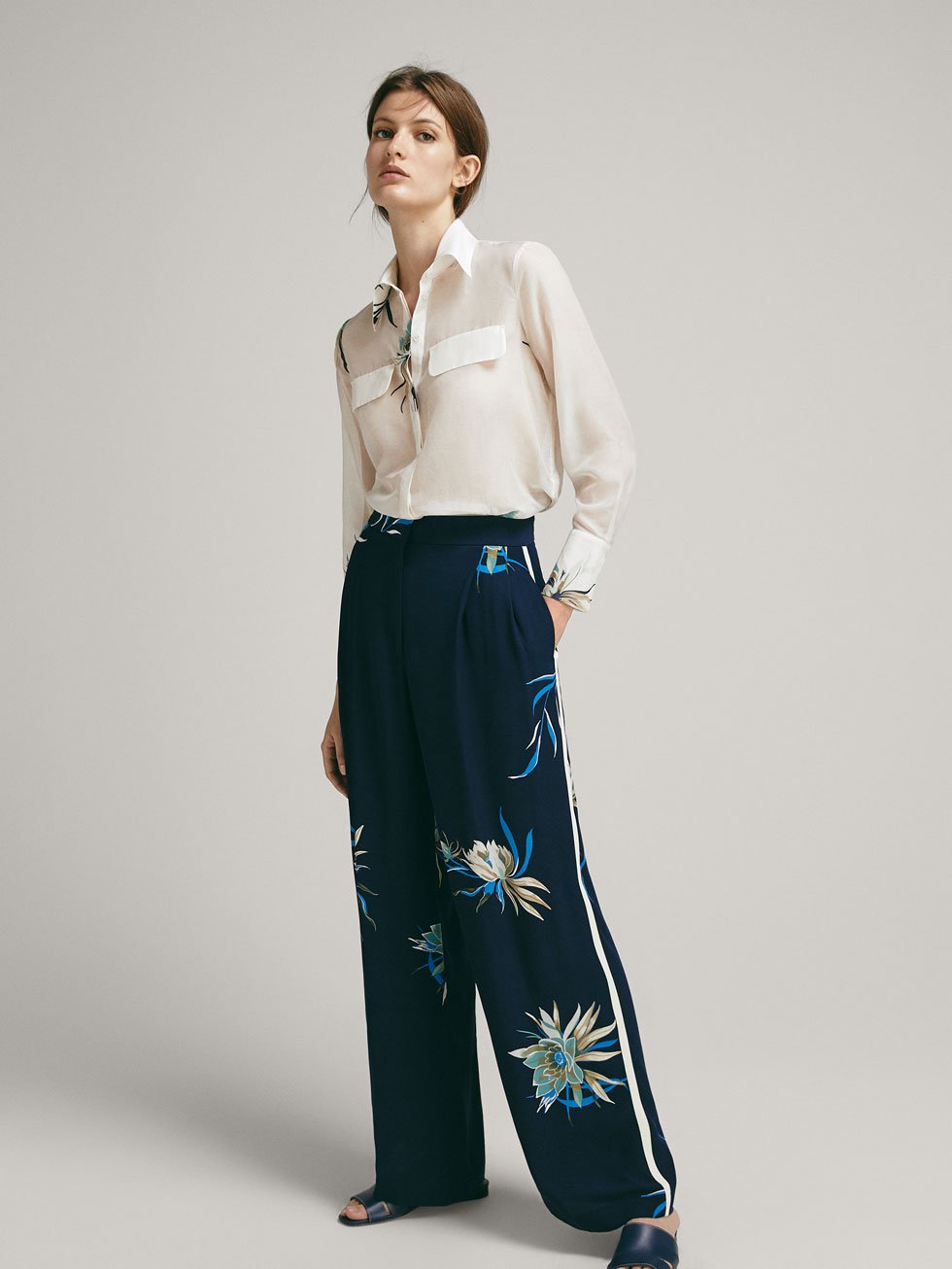 Collezione Massimo Dutti abbigliamento Autunno Inverno 2018 2019 pantalone