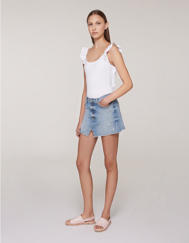 Costume bianco intero Dondup