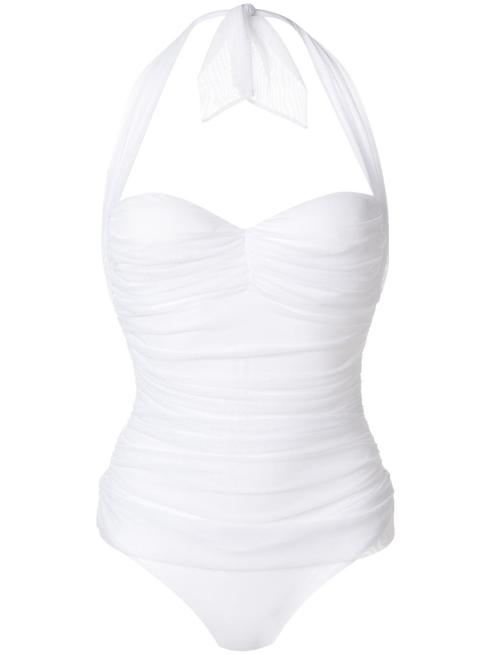 Costume bianco intero imbottito stile anni '50 GENTRY PORTOFINO
