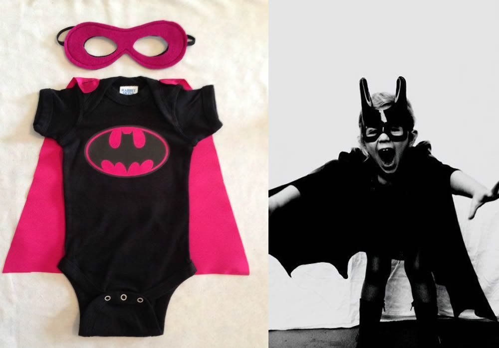 Costume da Batgirl e Batman per Halloween