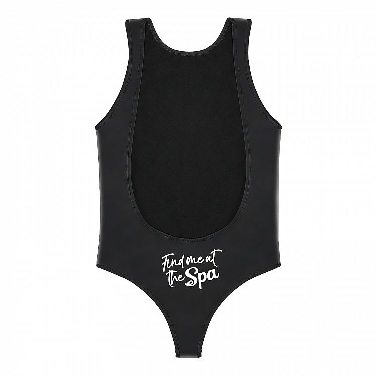 Costume nero a schiena scoperta Chiara Ferragni a 125 euro