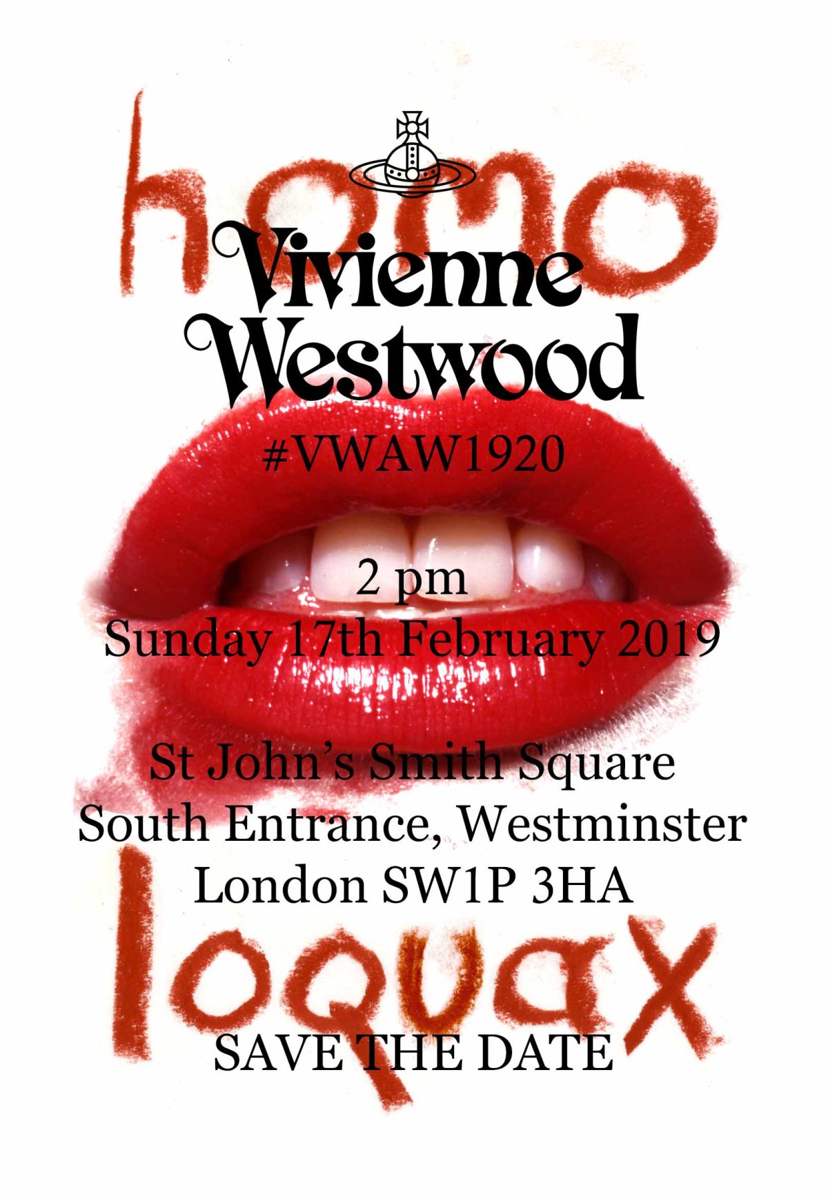 La sfilata di Vivienne Westwood autunno-inverno 2019/2020