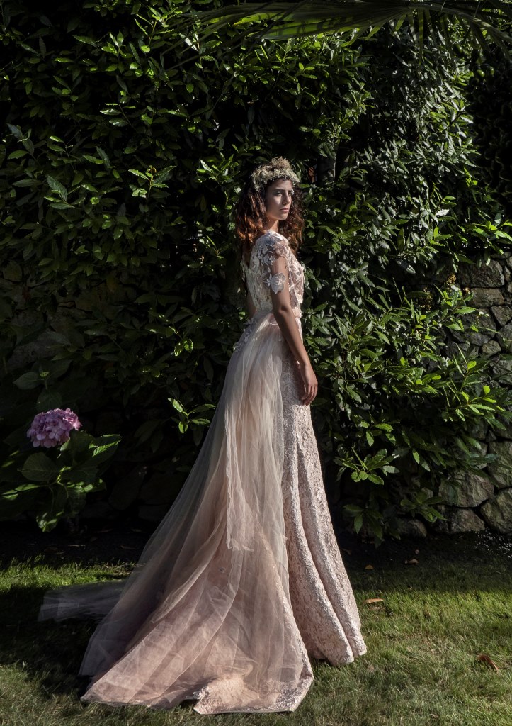 Elisabetta Delogu, vestito da sposa rosa