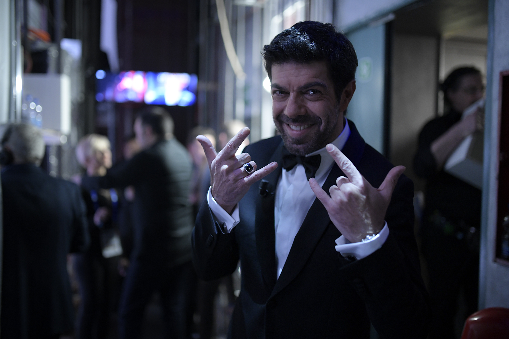 Favino _ backstage sanremo 2018