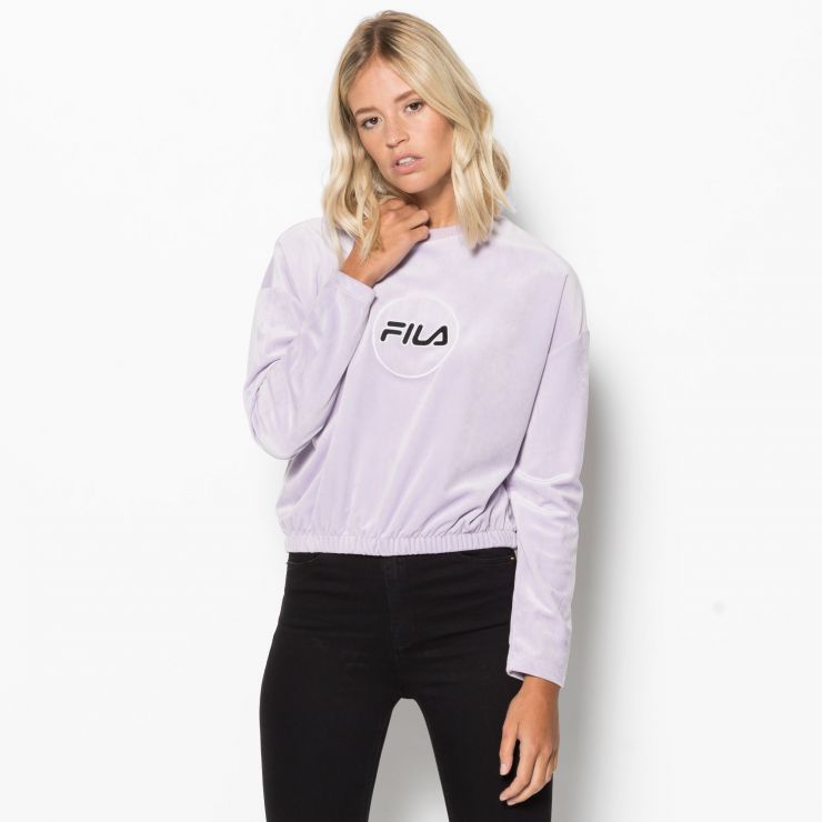 Felpa Fila in velluto autunno inverno 2018 2019
