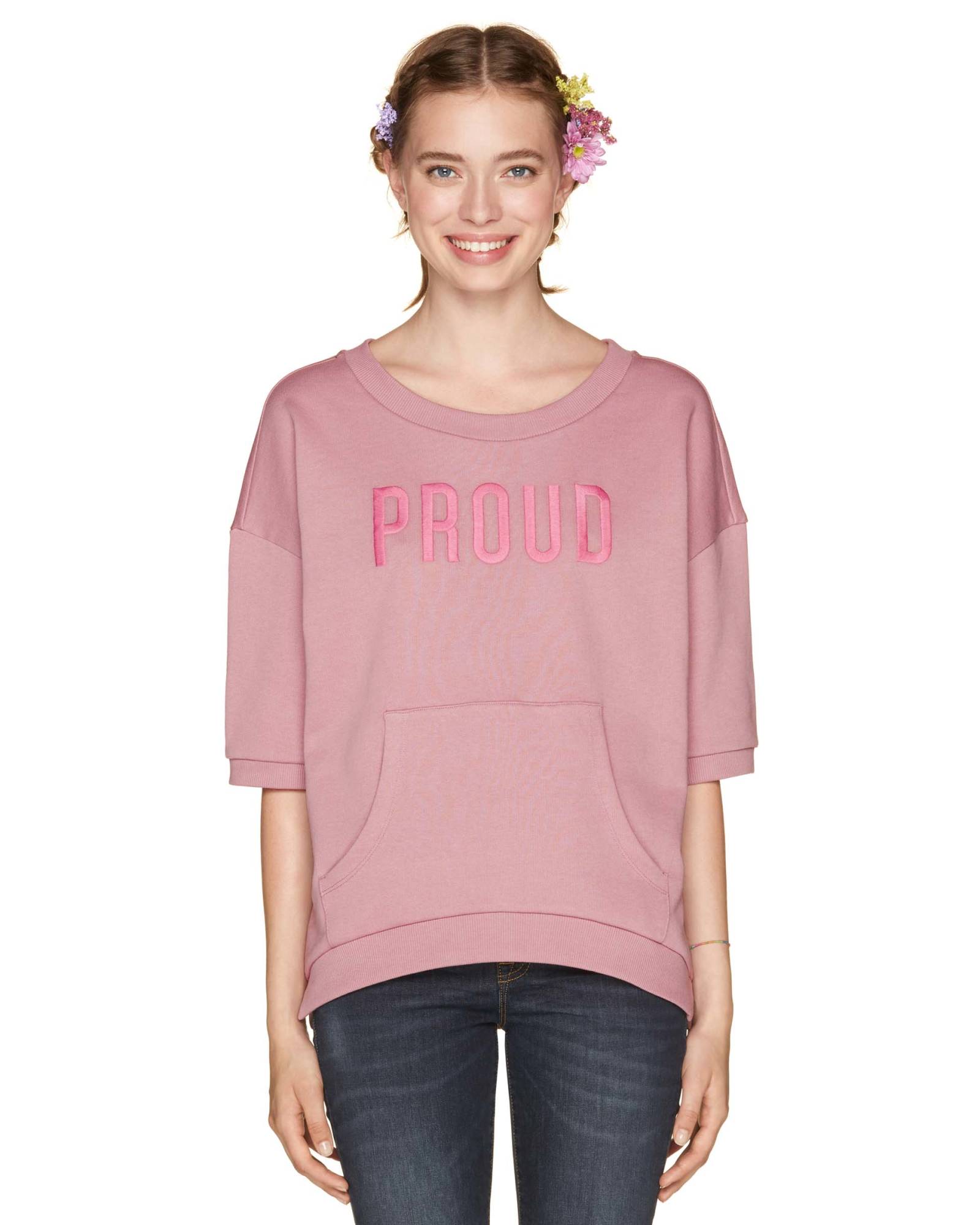 Felpa rosa Benetton a 35,95 euro