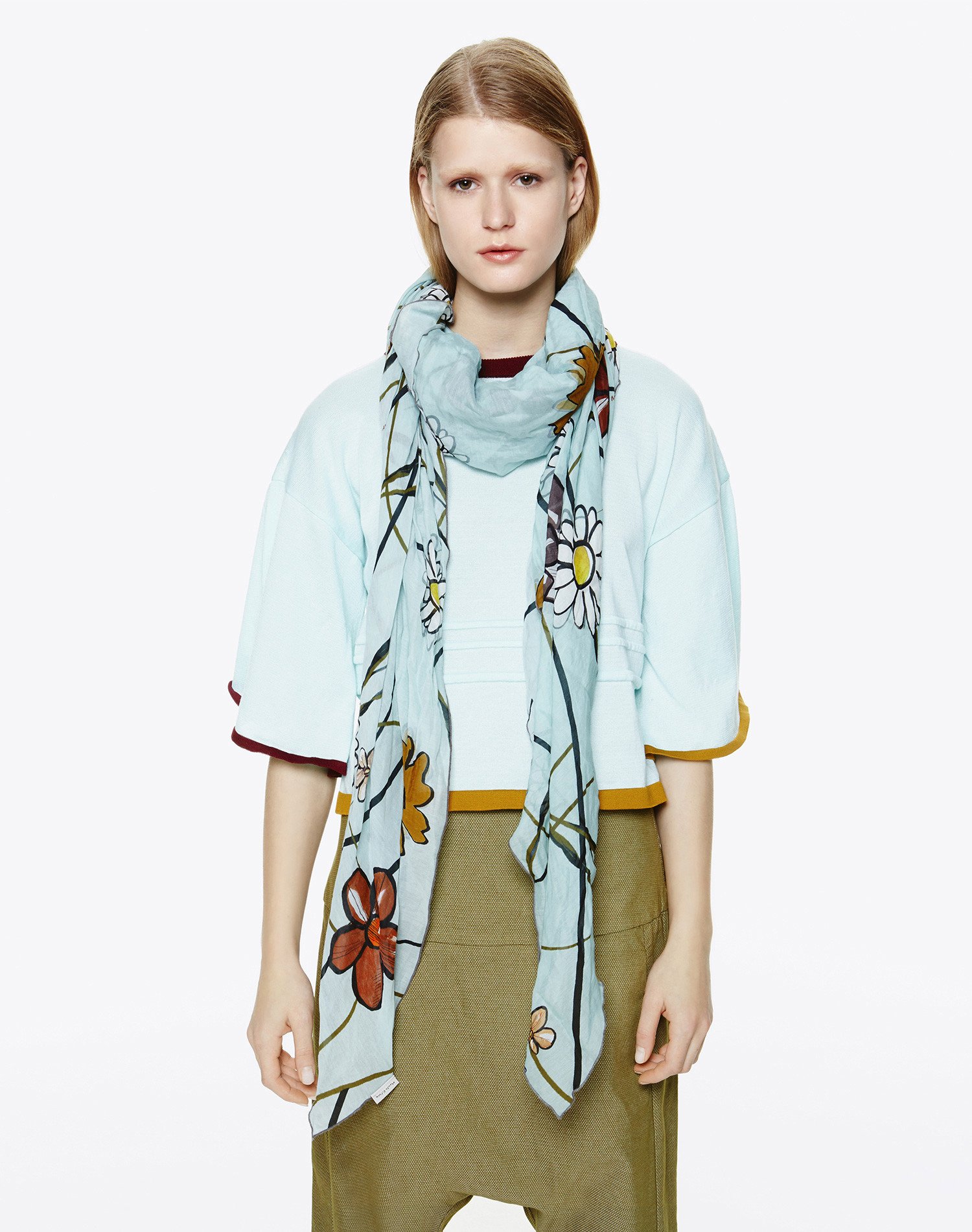 Foulard Manila Grace in cotone e seta