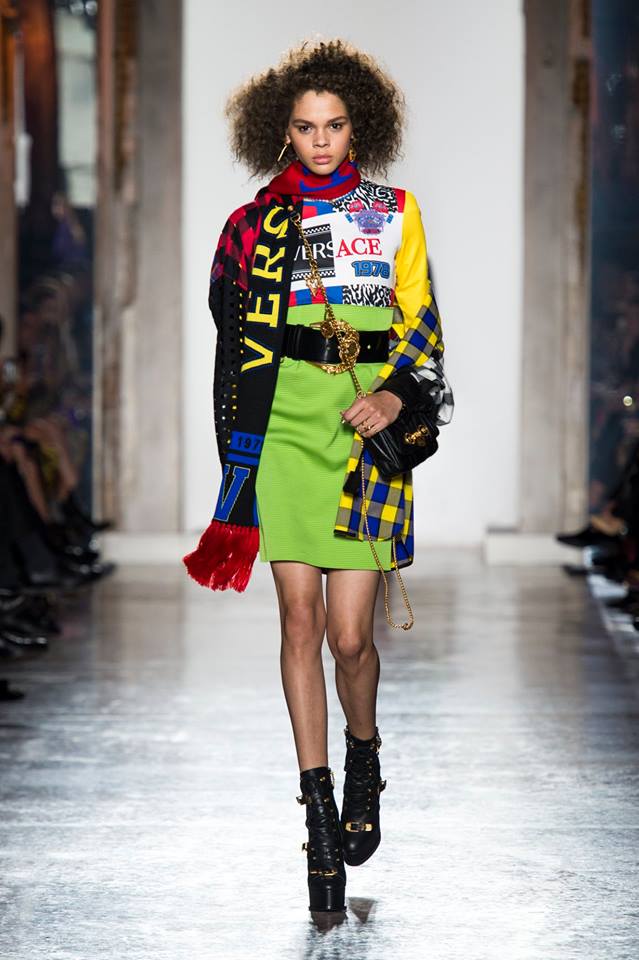 Gonna corta a vita alta Versace