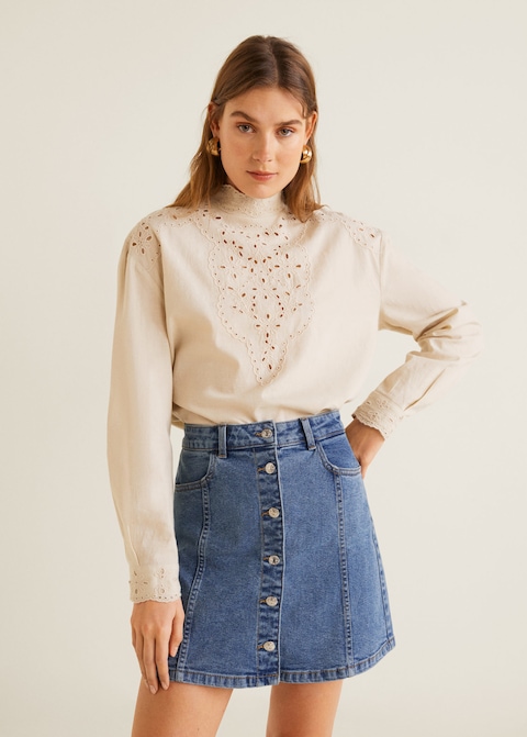 Gonna di jeans Mango a 29,99 euro