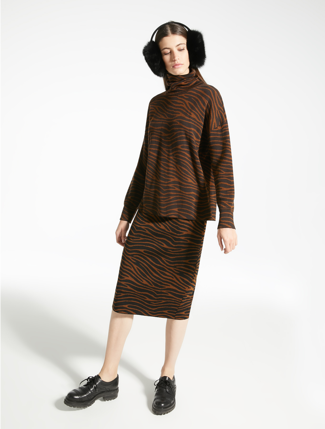 Gonna in lana jacquard Weekend Max Mara