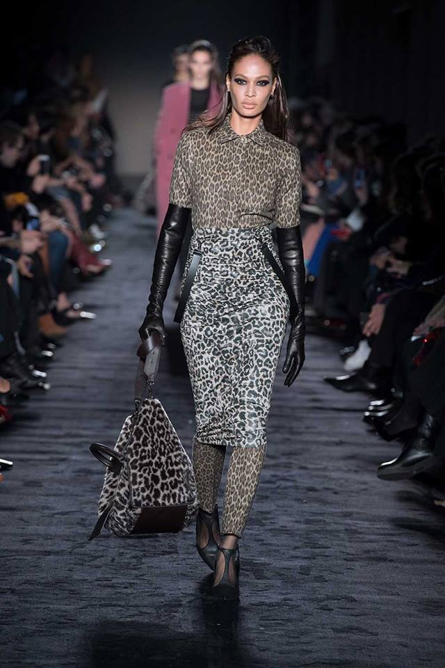 Gonna longuette aderente  a tubino Max Mara animalier autunno inverno 2018 2019