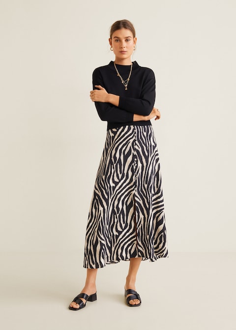 Gonna lunga Mango zebrata a 49,99 euro