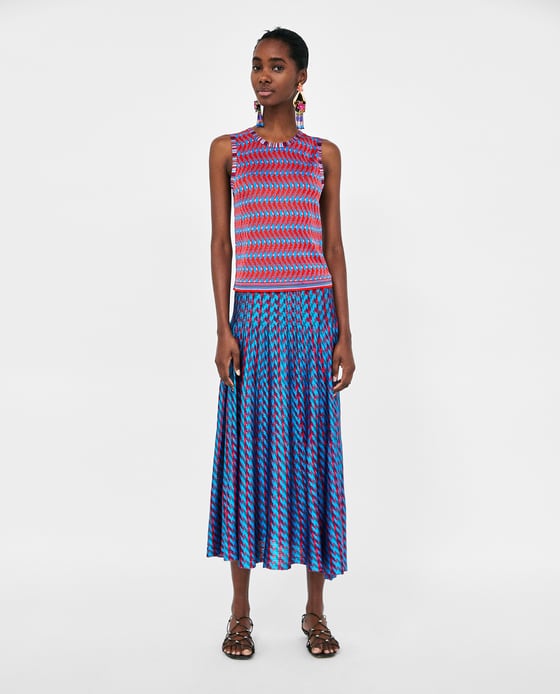Gonna plissé 2018 zara
