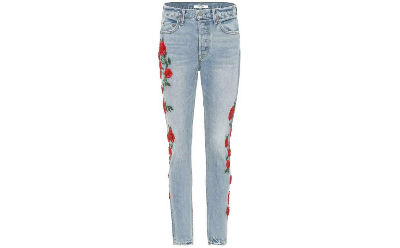 Grlfrnd jeans con rose