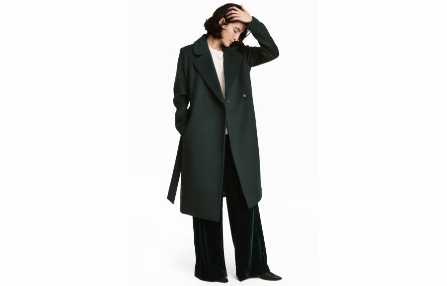 H&M cappotto vestaglia inverno 2018