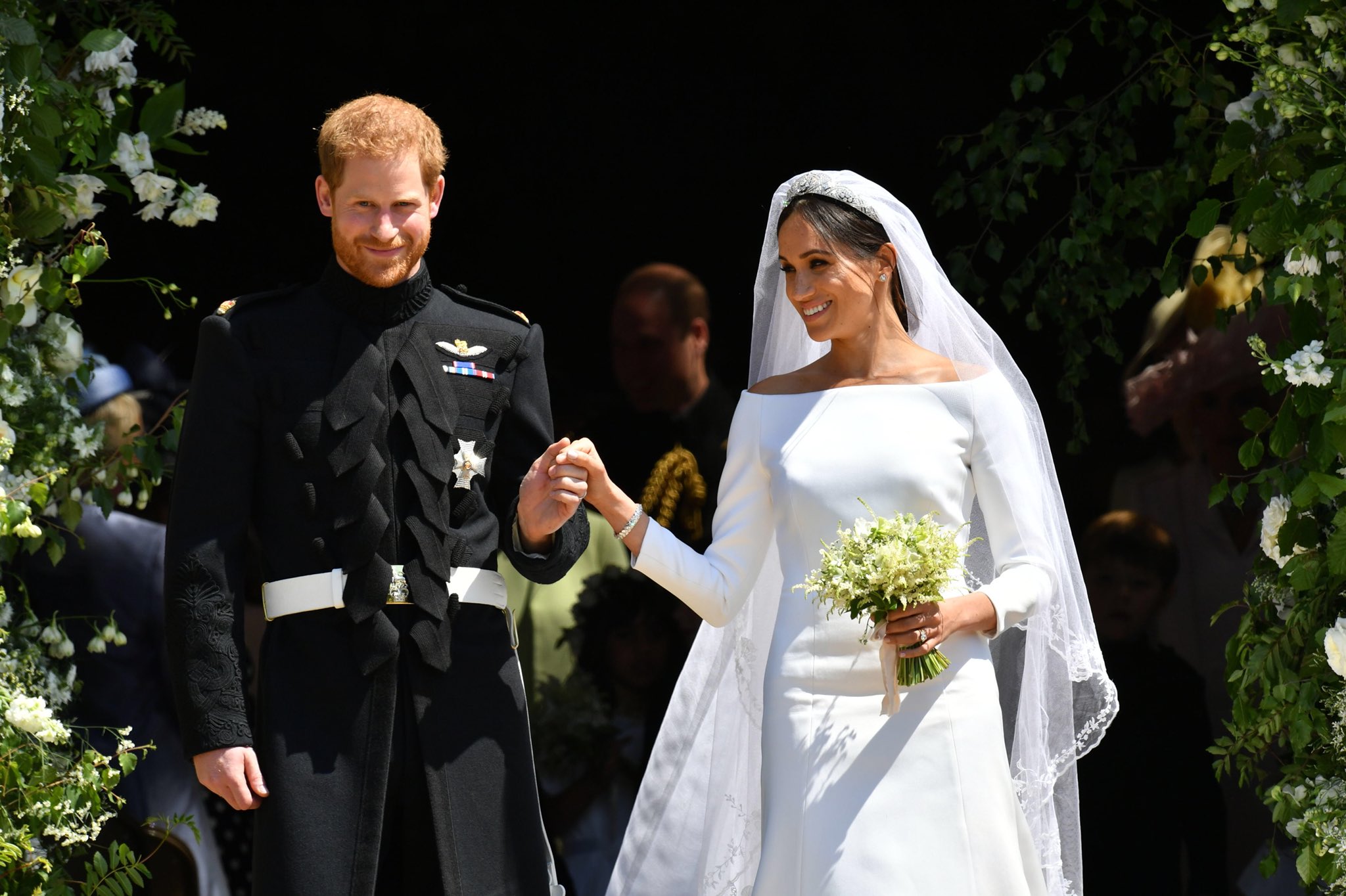 Harry e Meghan dopo la cerimonia