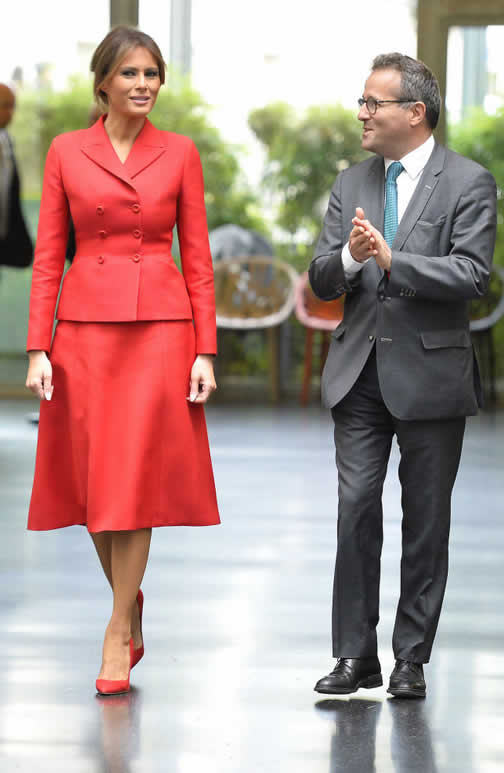 I migliori look dell'anno di Melania Trump tailleur