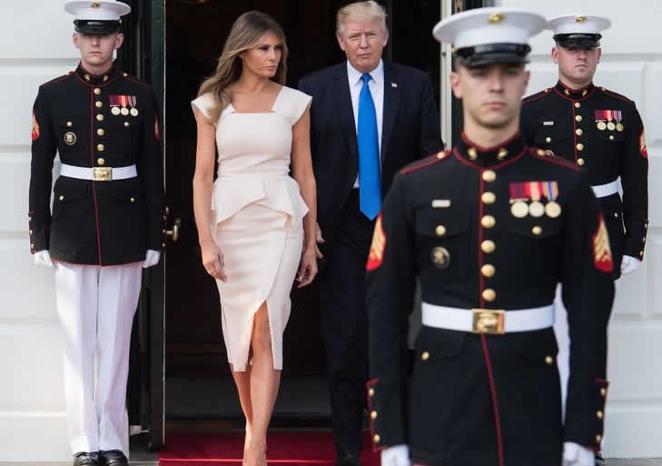 I migliori look dell'anno di Melania Trump tubino