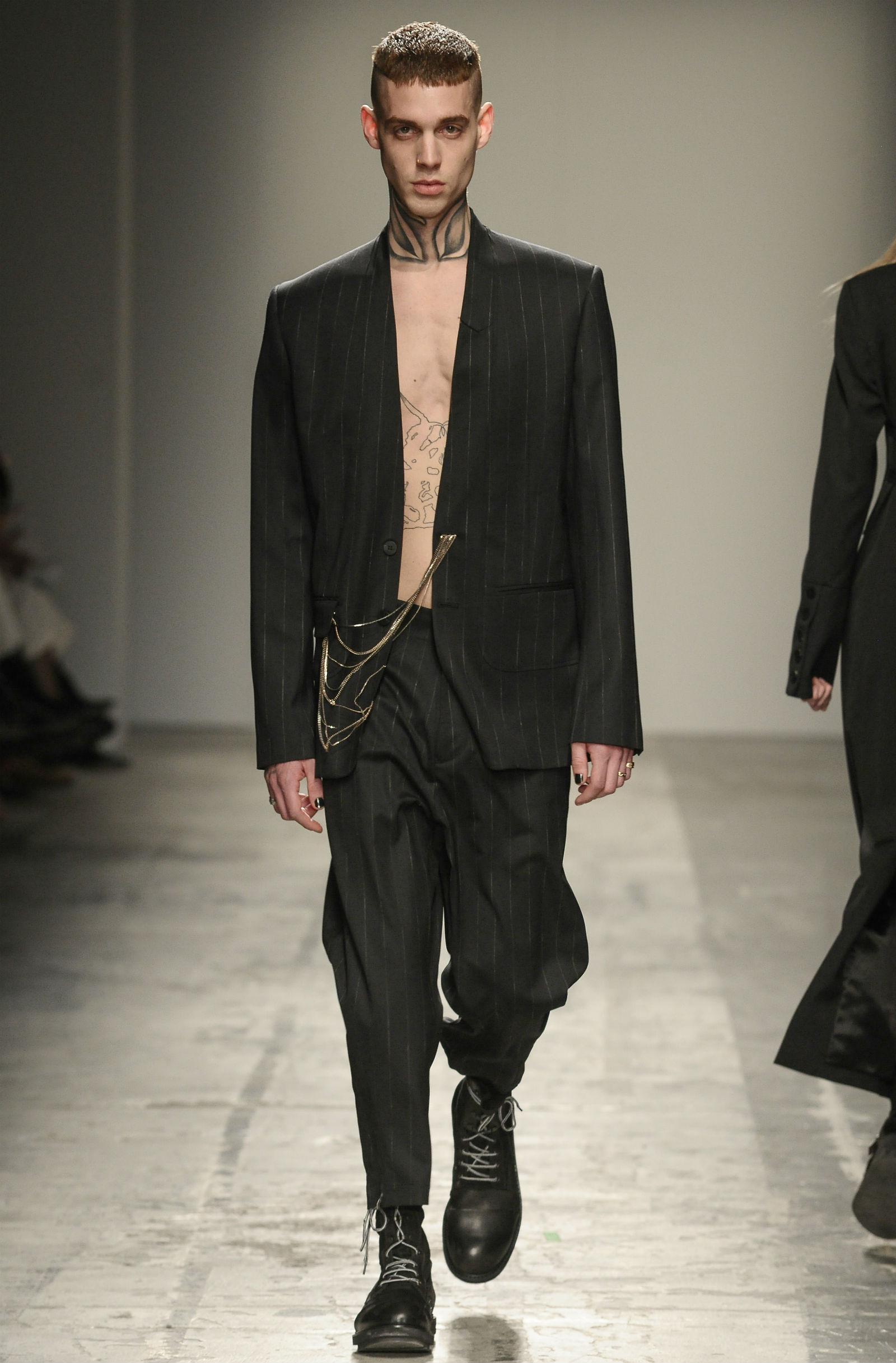 ISABEL BENENATO FW1920 gessato grigio