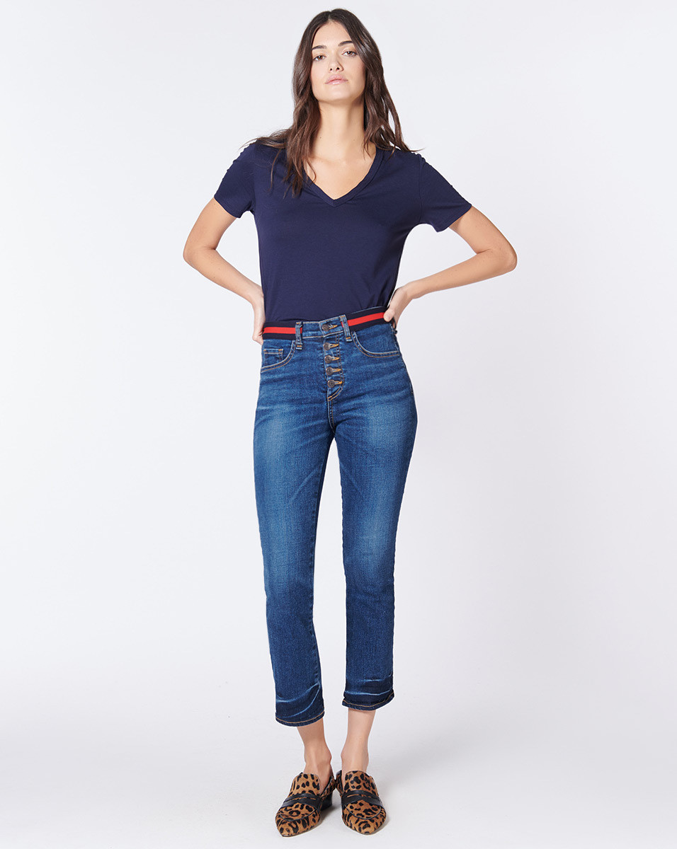 Jeans a tre quarti a vita alta Veronica Beard