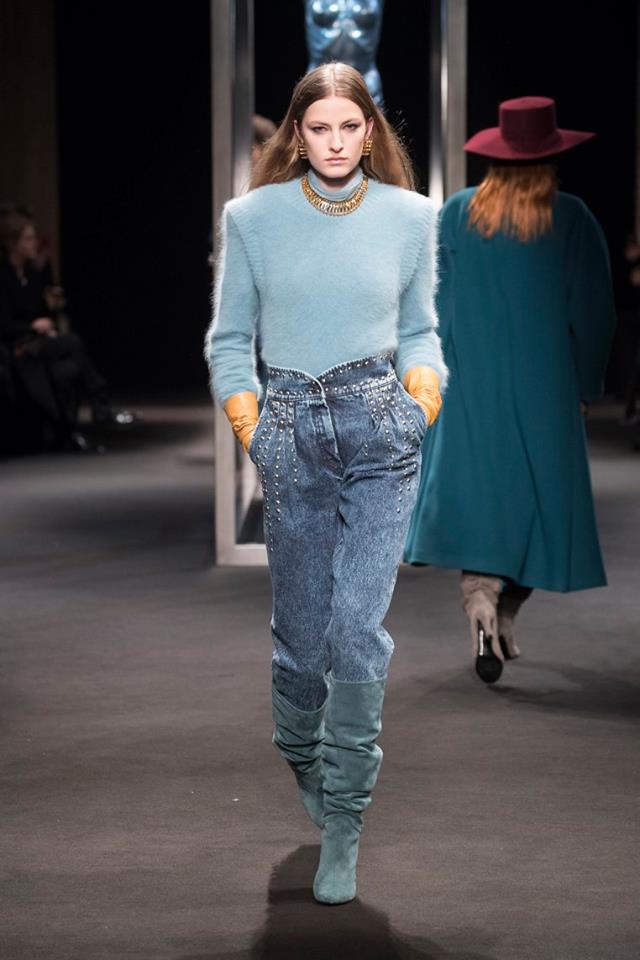 Jeans con borchie Alberta Ferretti 