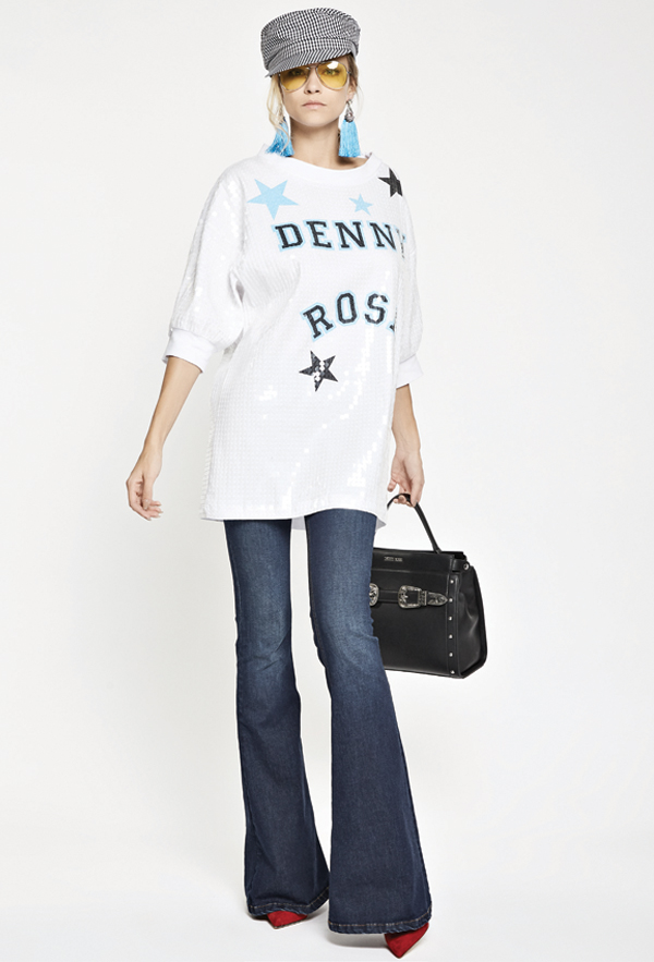 Jeans lungo a zampa Denny Rose